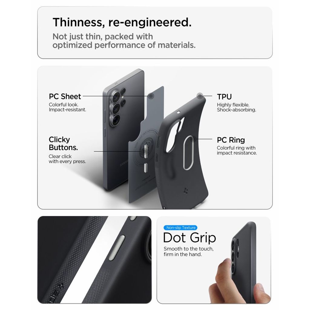 Spigen Nano Pop MagSafe Skal till Samsung Galaxy S26 Ultra - Svart