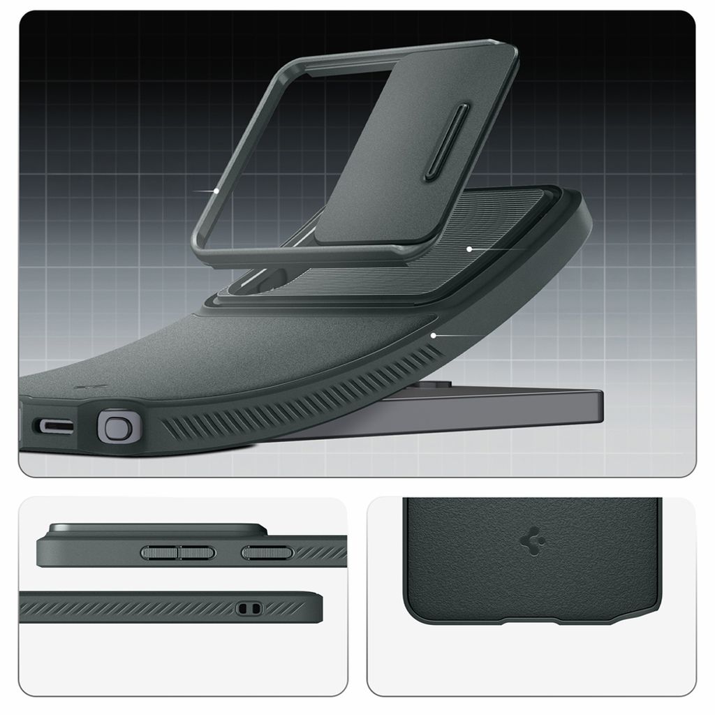 Spigen Optik Armor Skal till Samsung Galaxy S26 Ultra - Grön