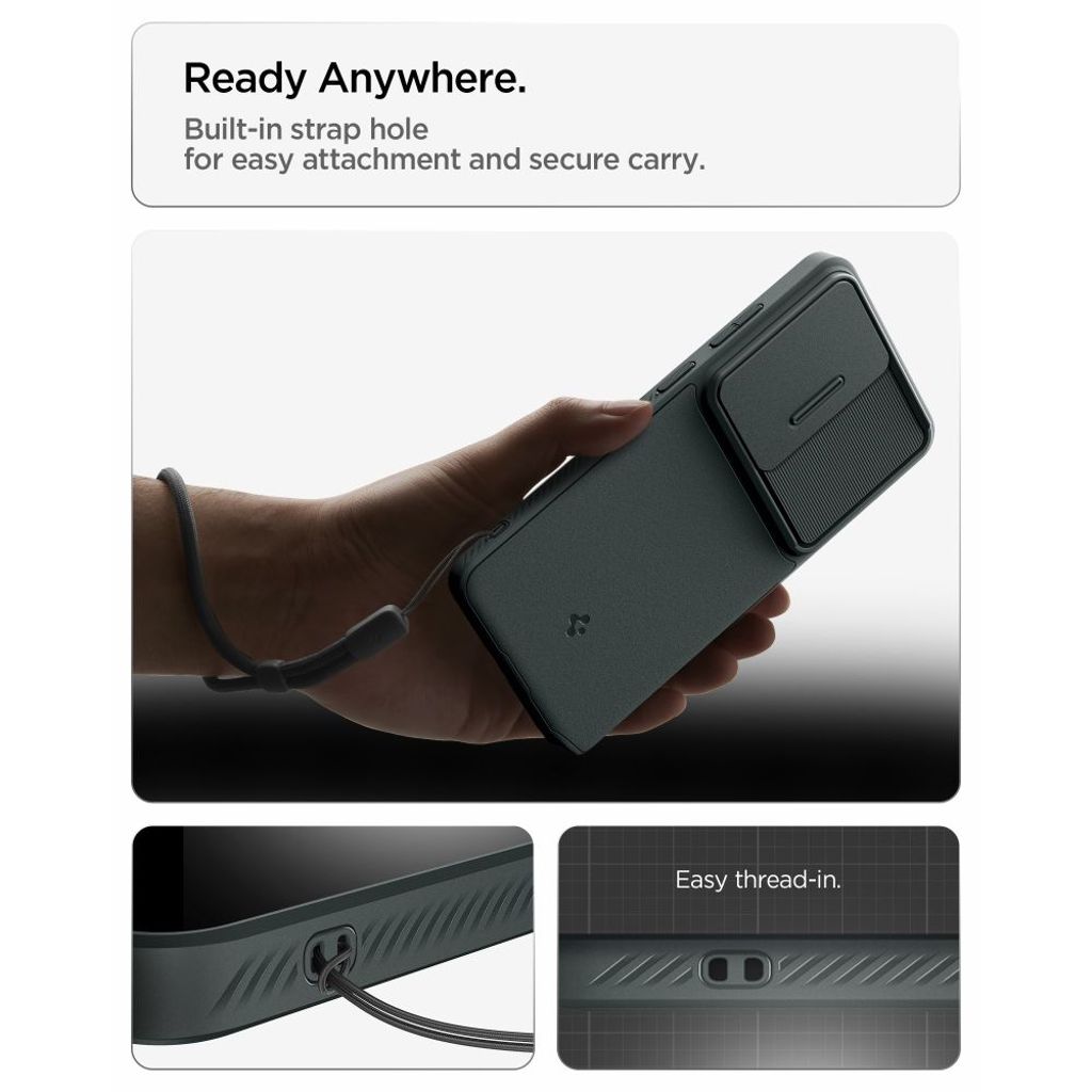 Spigen Optik Armor Skal till Samsung Galaxy S26 Ultra - Grön