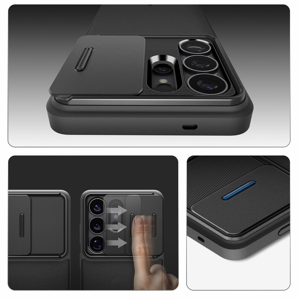 Spigen Optik Armor Kuori Samsung Galaxy S26 Ultra - Musta