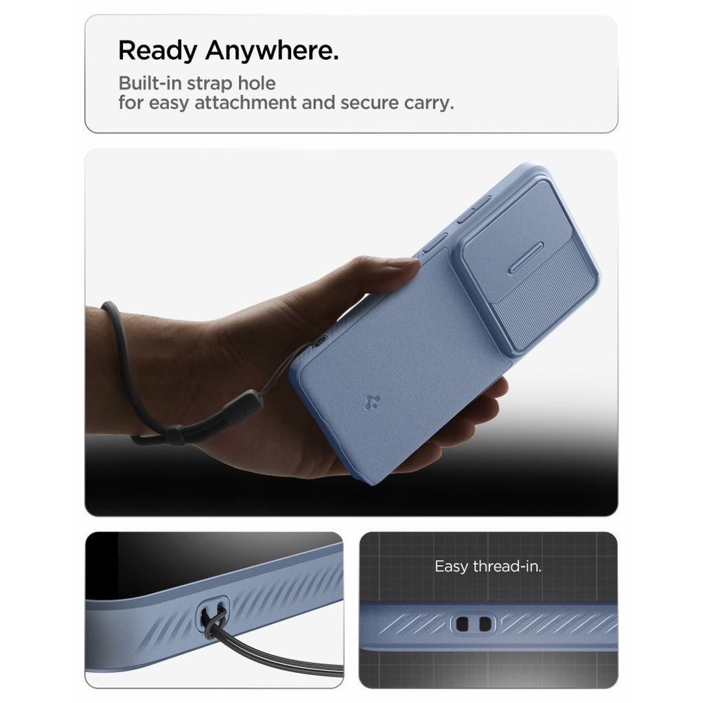 Spigen Optik Armor Deksel til Samsung Galaxy S26 Ultra - Blå
