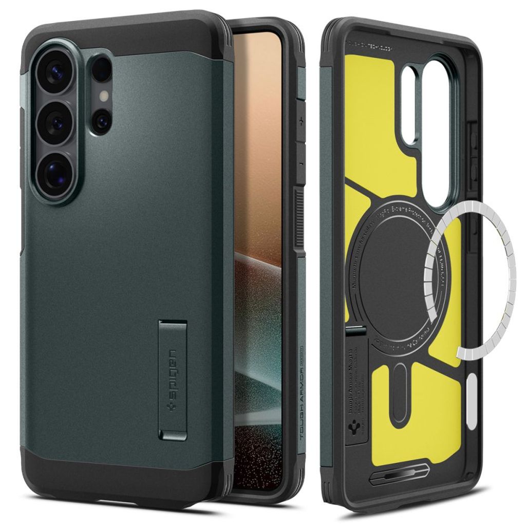 Spigen Tough Armor MagSafe Skal till Samsung Galaxy S26 Ultra - Grön