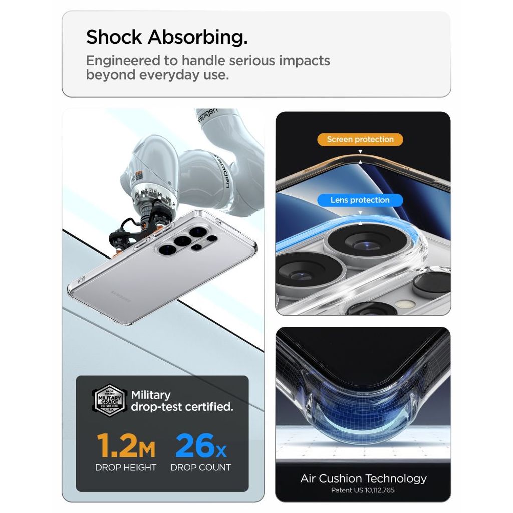 Spigen Ultra Hybrid Skal till Samsung Galaxy S26 Ultra - Transparent