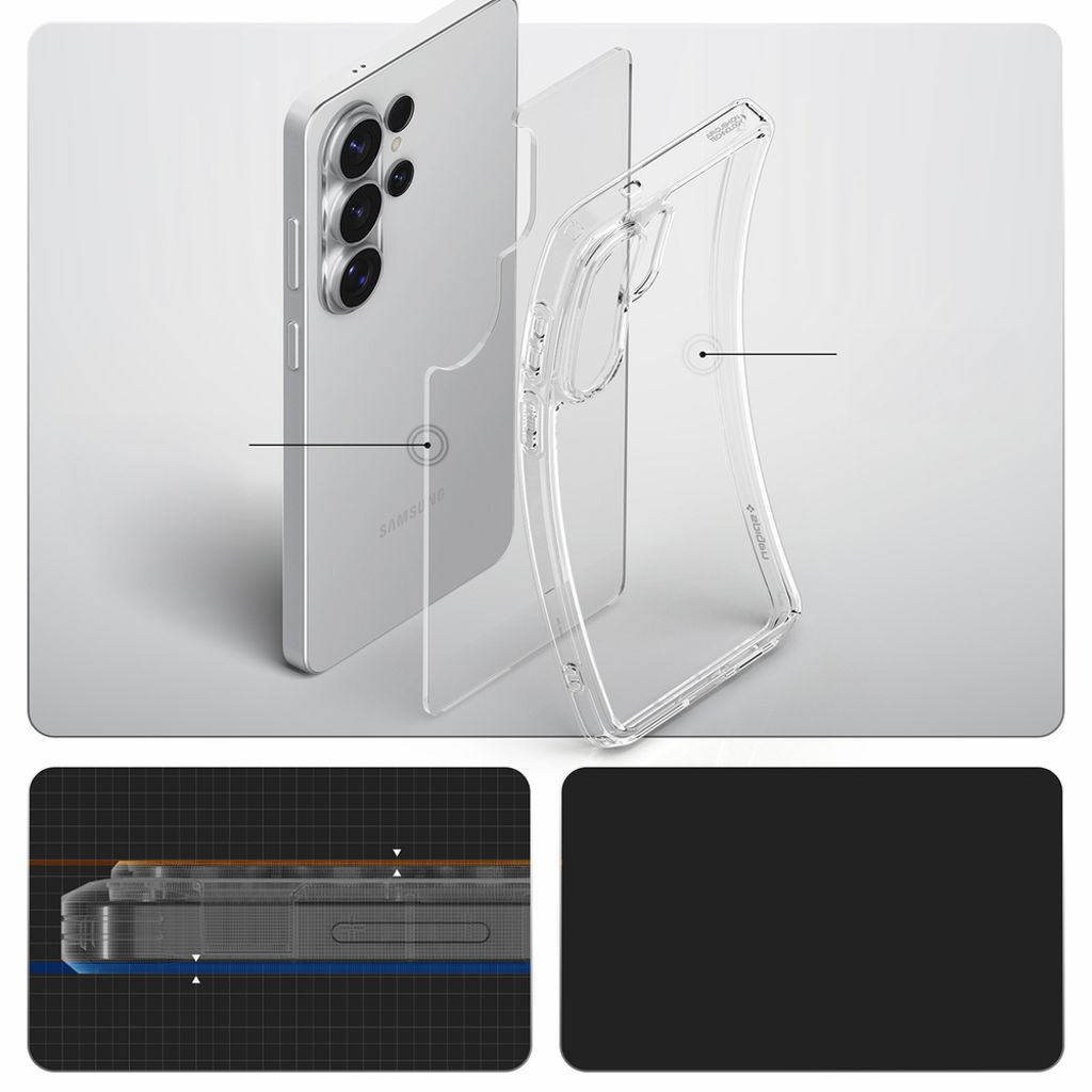 Spigen Ultra Hybrid Skal till Samsung Galaxy S26 Ultra - Transparent