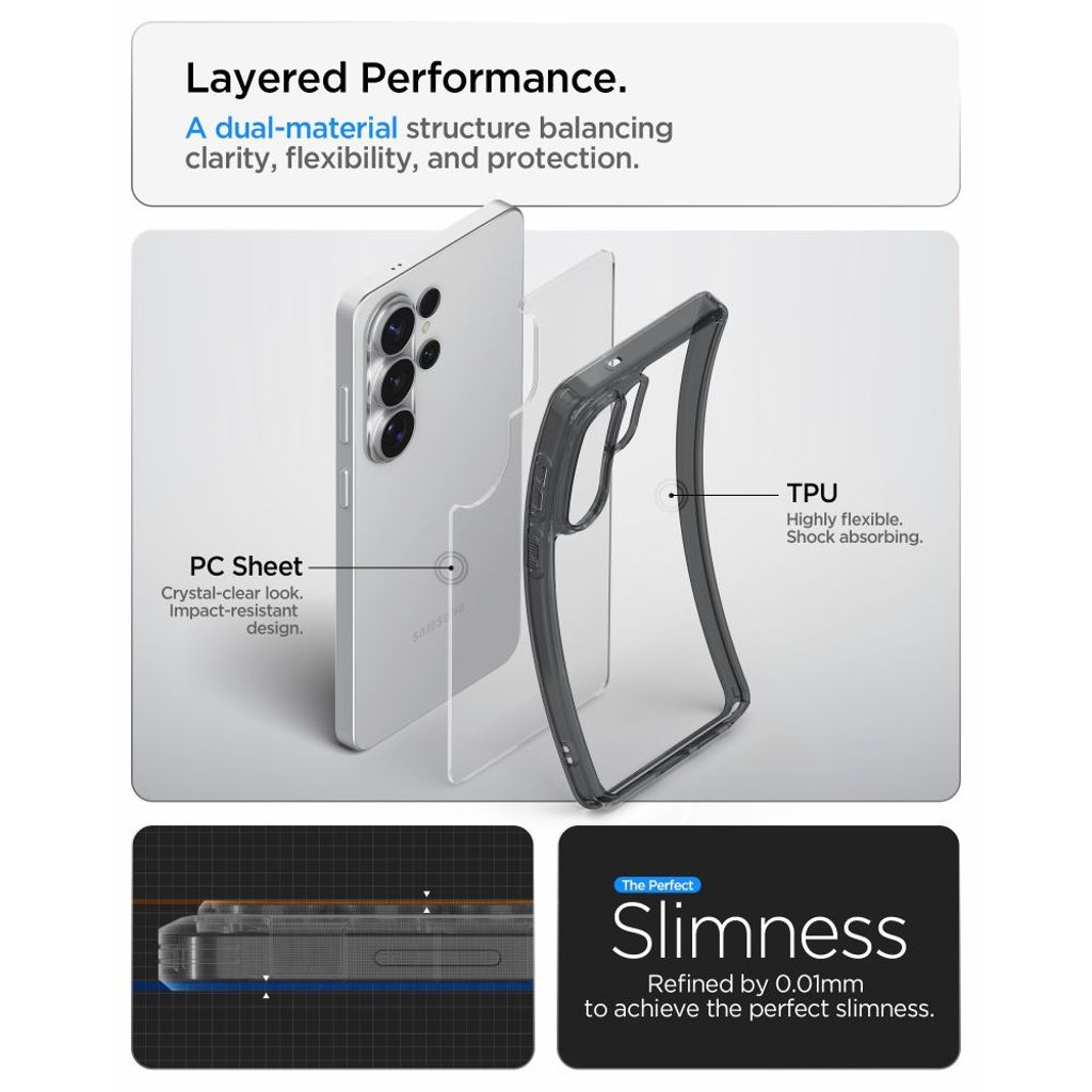 Spigen Ultra Hybrid Cover til Samsung Galaxy S26 Ultra - Semi-transparent