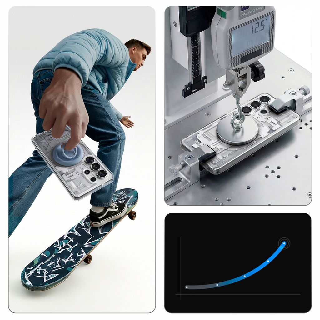 Spigen Ultra Hybrid MagSafe Zero One Kuori Samsung Galaxy S26 Ultra - Läpinäkyvä/valkoinen