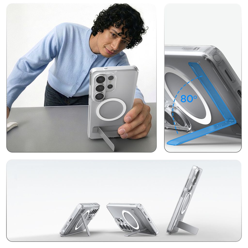 Spigen Ultra Hybrid S MagSafe Skal Samsung Galaxy S26 Ultra - Transparent/Vit