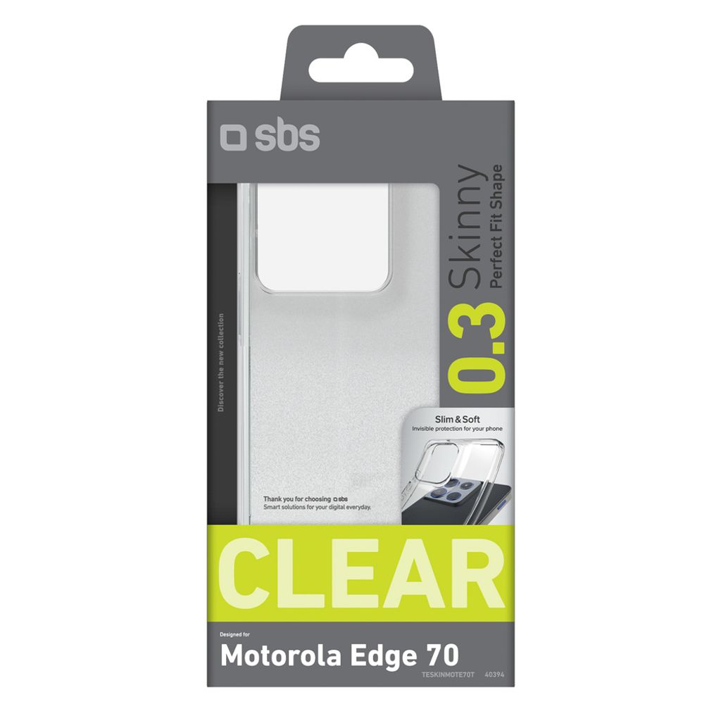 SBS Skinny -kuori till Motorola Edge 70 - Läpinäkyvä