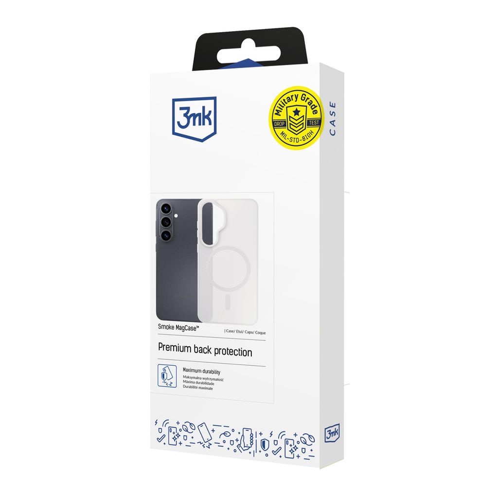 3mk Smoke MagSafe Cover till iPhone 17 - Hvid