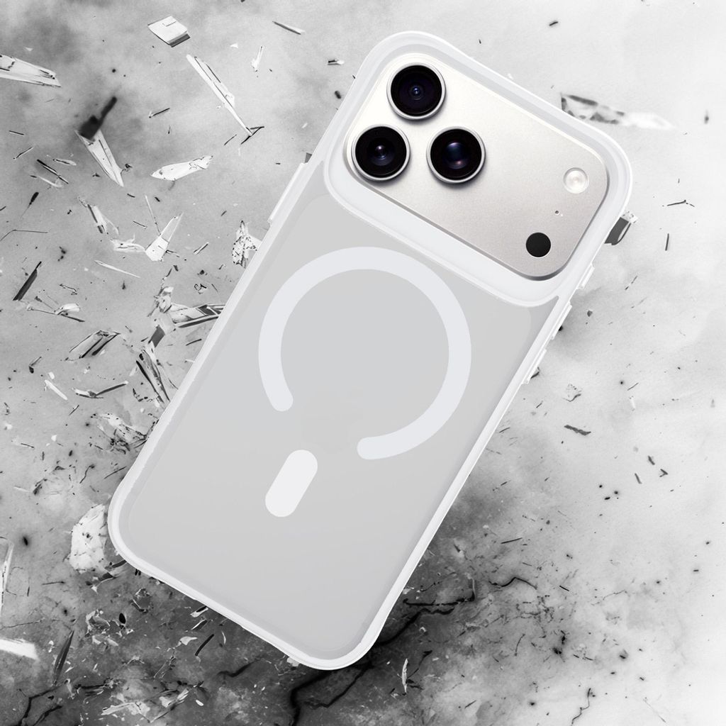 3mk Smoke MagSafe Cover till iPhone 17 Pro - Hvid