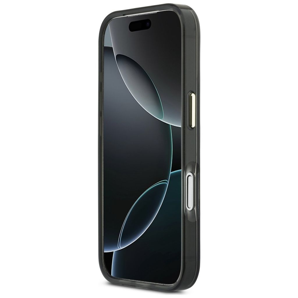 Guess 4G Script Metal -kuori till iPhone 17 Pro - Musta