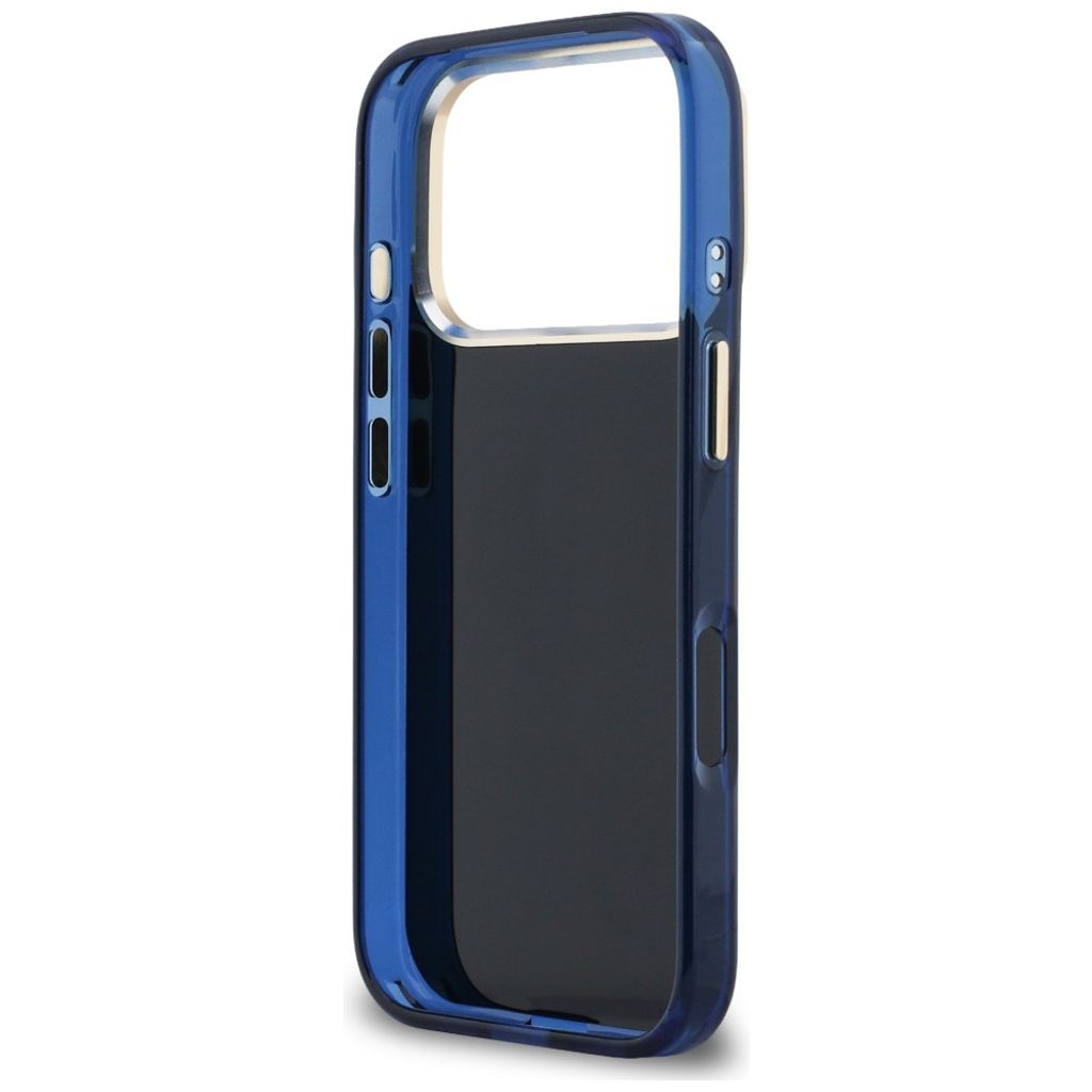 Guess 4G Script Metal -kuori till iPhone 17 Pro Max - Sininen