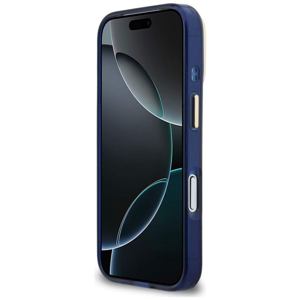 Guess 4G Script Metal -kuori till iPhone 17 Pro - Sininen