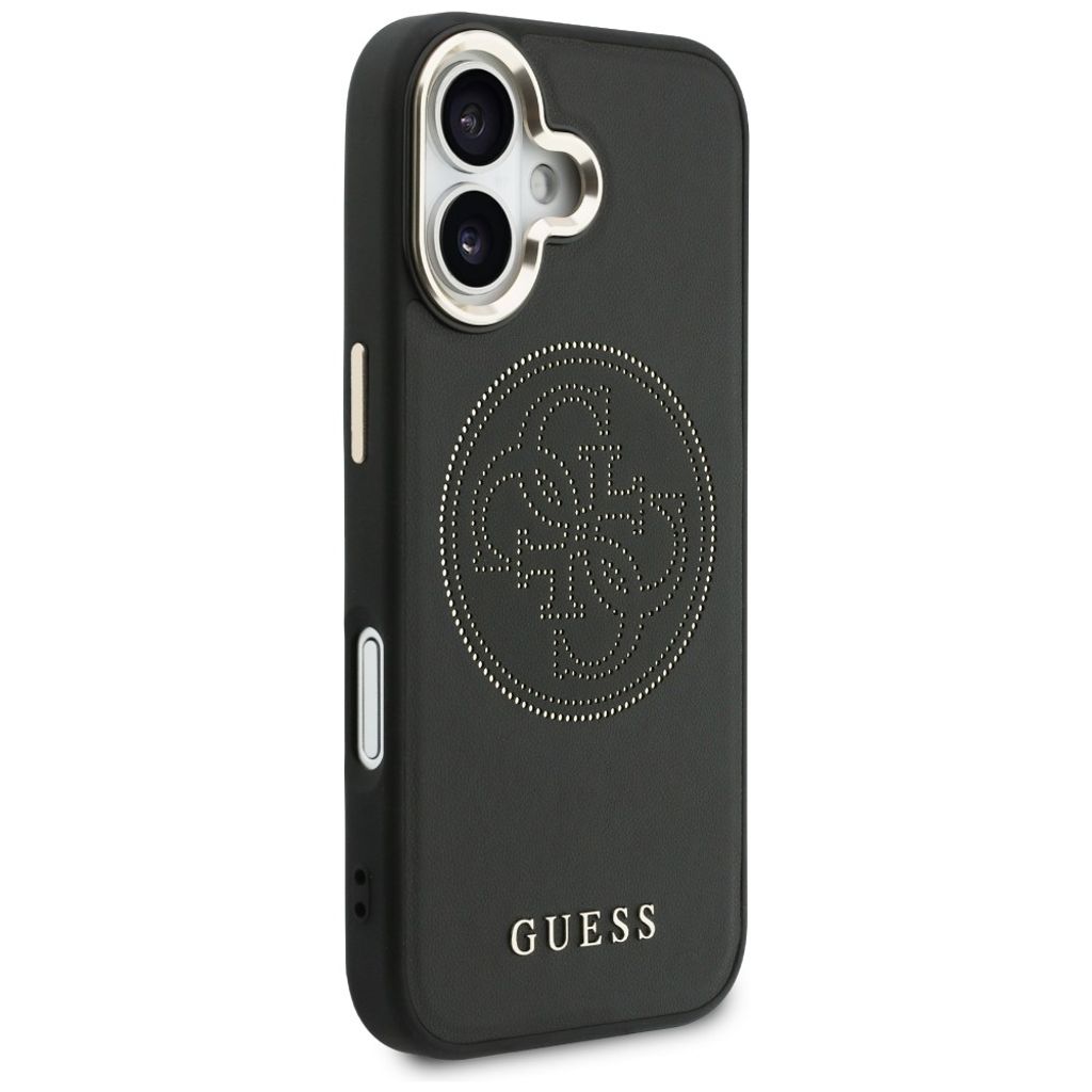 Guess Perforated 4G MagSafe -kuori till iPhone 17 - Musta
