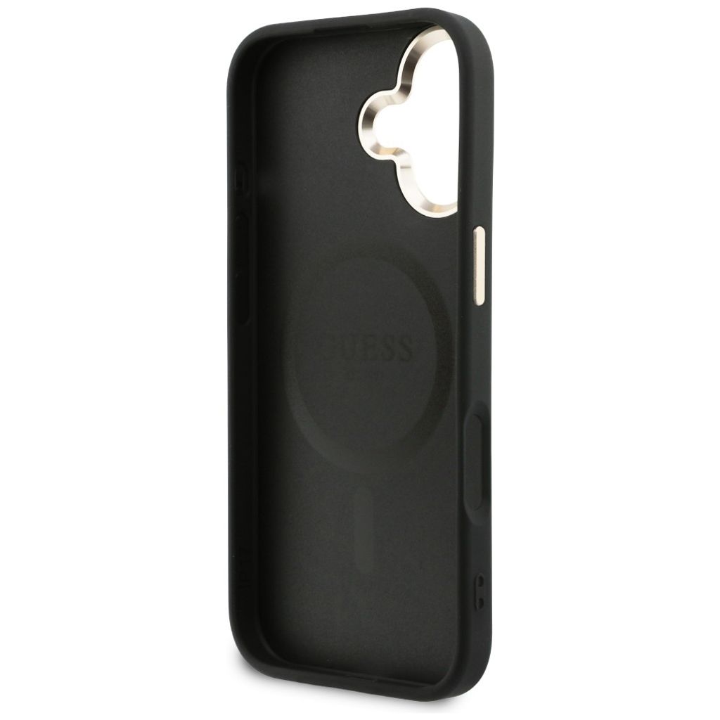 Guess Perforated 4G MagSafe -kuori till iPhone 17 - Musta