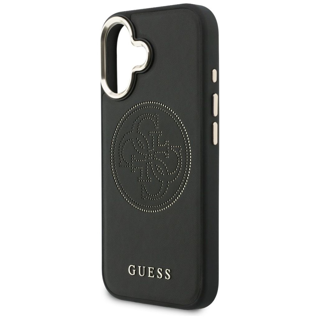 Guess Perforated 4G MagSafe -kuori till iPhone 17 - Musta