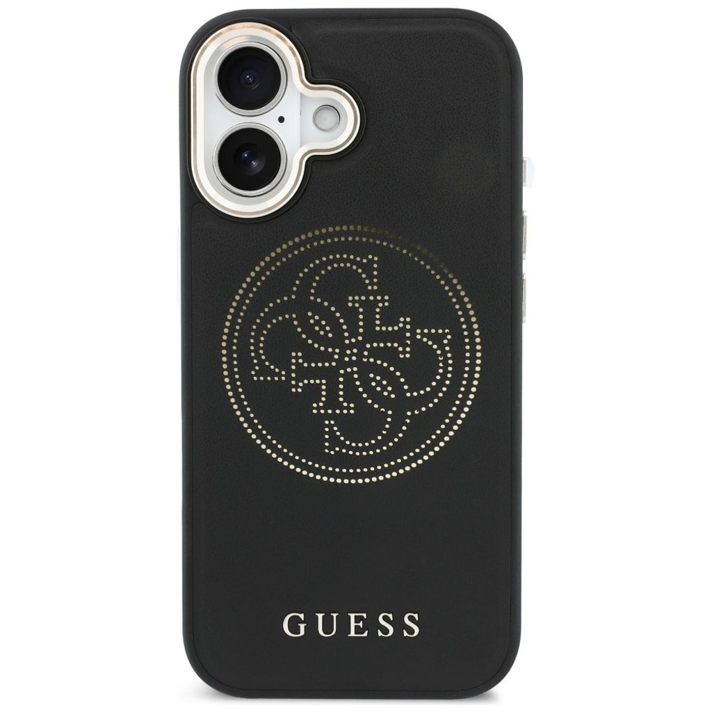 Guess Perforated 4G MagSafe -kuori till iPhone 17 - Musta
