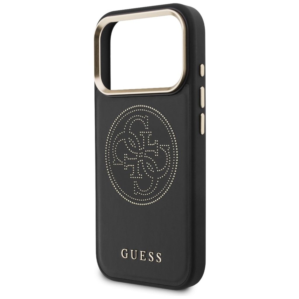 Guess Perforated 4G MagSafe -kuori till iPhone 17 Pro - Musta
