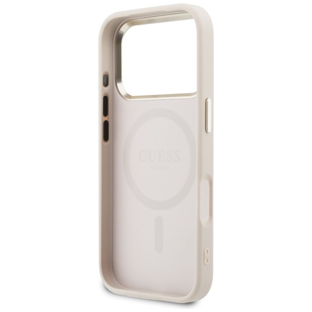 Guess Perforated 4G MagSafe -kuori till iPhone 17 Pro Max - Vaaleanpunainen