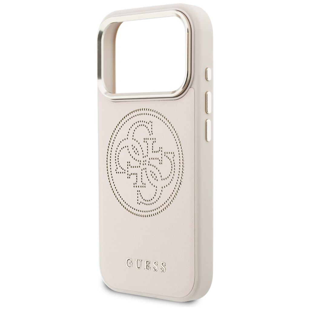 Guess Perforated 4G MagSafe -kuori till iPhone 17 Pro Max - Vaaleanpunainen