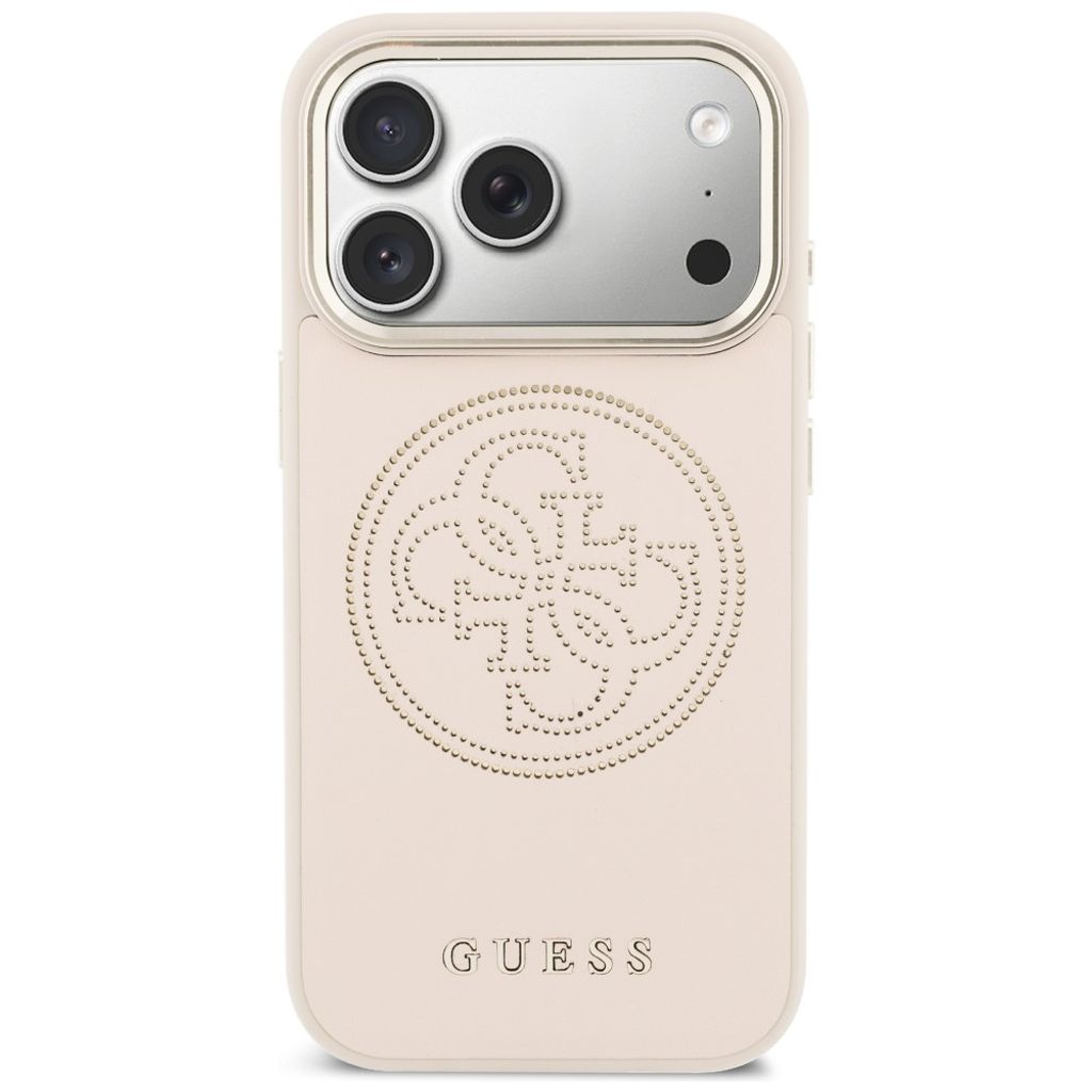 Guess Perforated 4G MagSafe -kuori till iPhone 17 Pro Max - Vaaleanpunainen