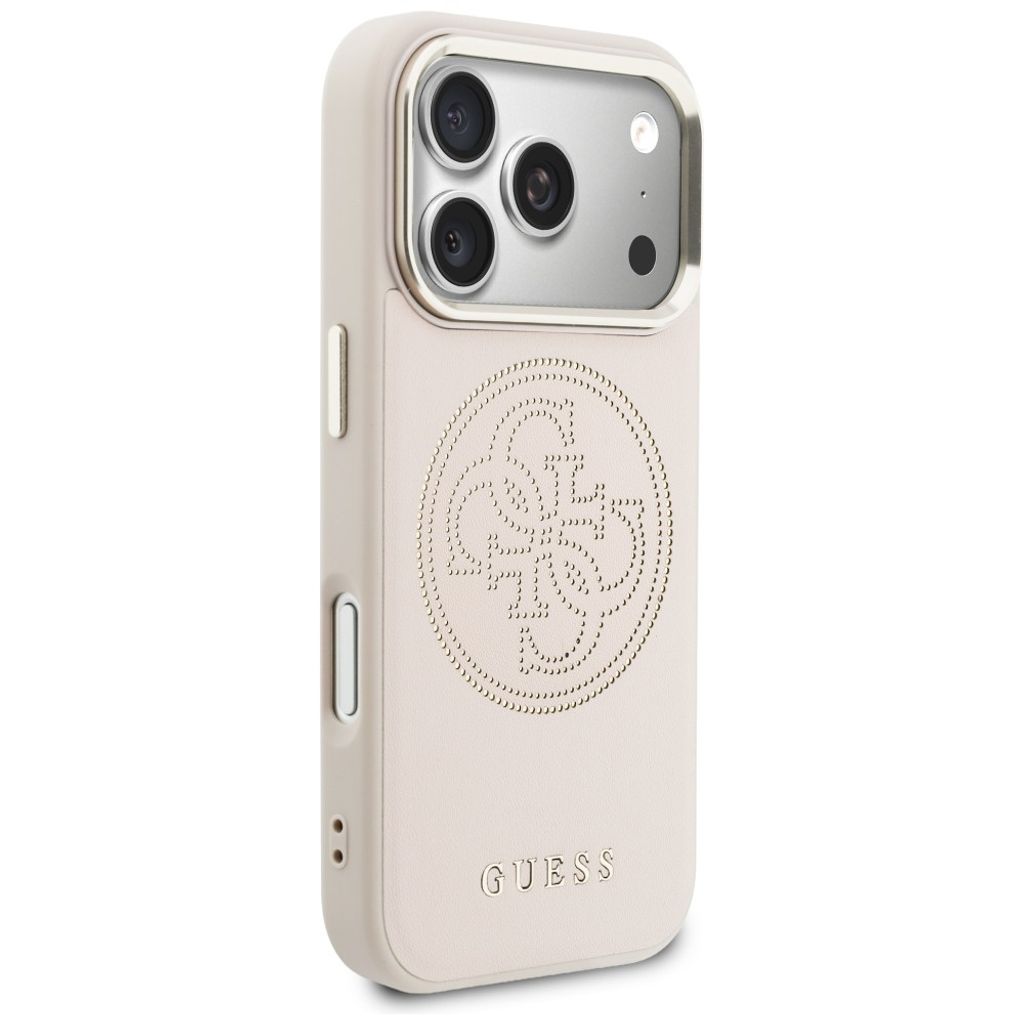 Guess Perforated 4G MagSafe -kuori till iPhone 17 Pro - Vaaleanpunainen