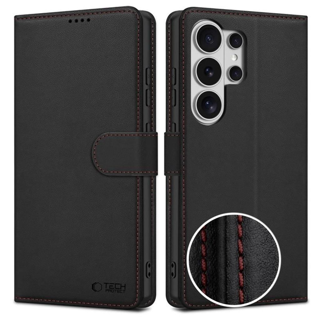 Tech-Protect Wallet Plånboksfodral till Samsung Galaxy S26 Ultra - Svart/Röd