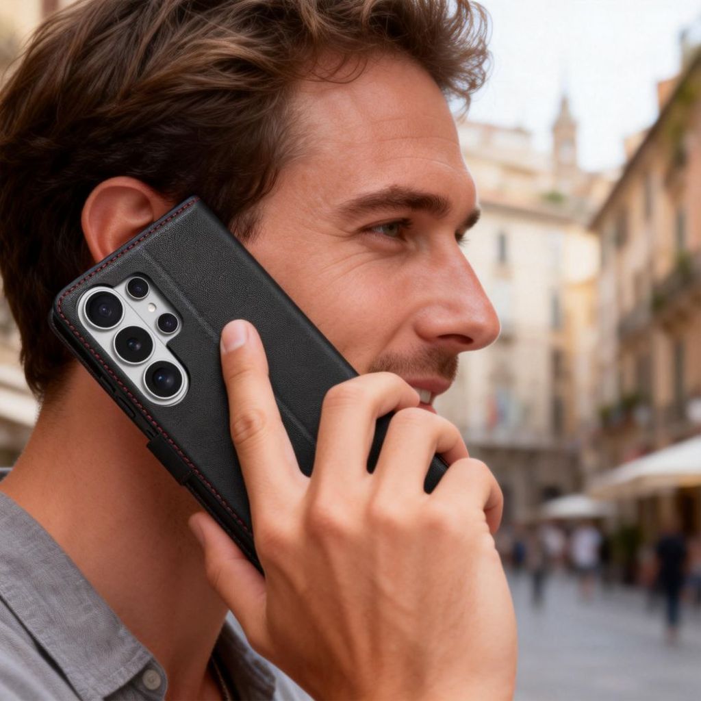 Tech-Protect Wallet Plånboksfodral till Samsung Galaxy S26 Ultra - Svart/Röd