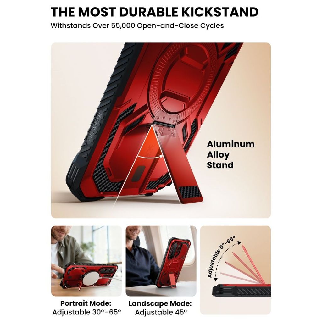 Supcase ArmorBox MagSafe Skal till Samsung Galaxy S26 Ultra - Röd/Svart