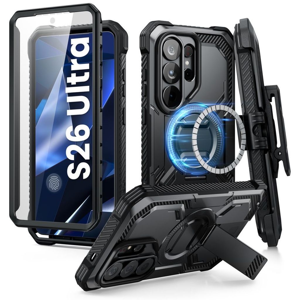 Supcase iBlason ArmorBox Clip MagSafe Kuori Samsung Galaxy S26 Ultra - Musta