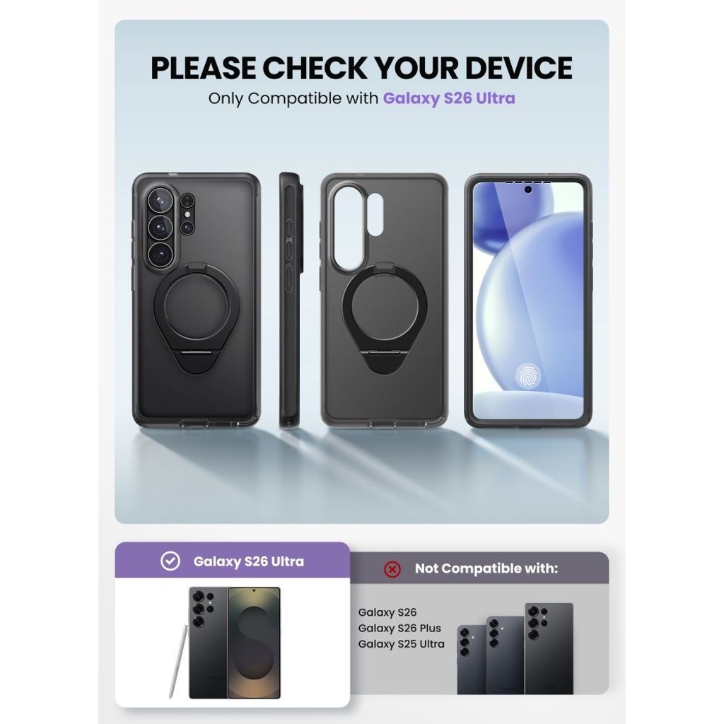 Supcase Cosmo MagSafe Skal till Samsung Galaxy S26 Ultra - Svart