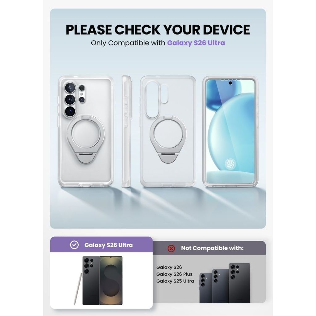 Supcase Cosmo MagSafe Skal till Samsung Galaxy S26 Ultra - Vit