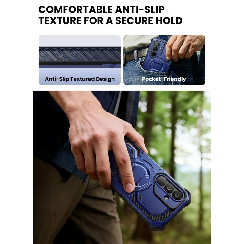 Supcase ArmorBox MagSafe Skal till Samsung Galaxy S26 - Marinblå/Svart