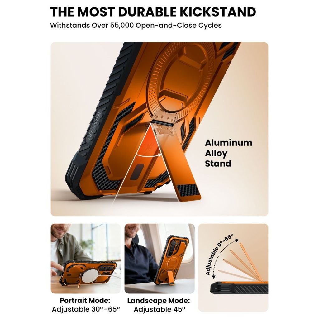 Supcase ArmorBox MagSafe Skal till Samsung Galaxy S26 Ultra - Orange/Svart