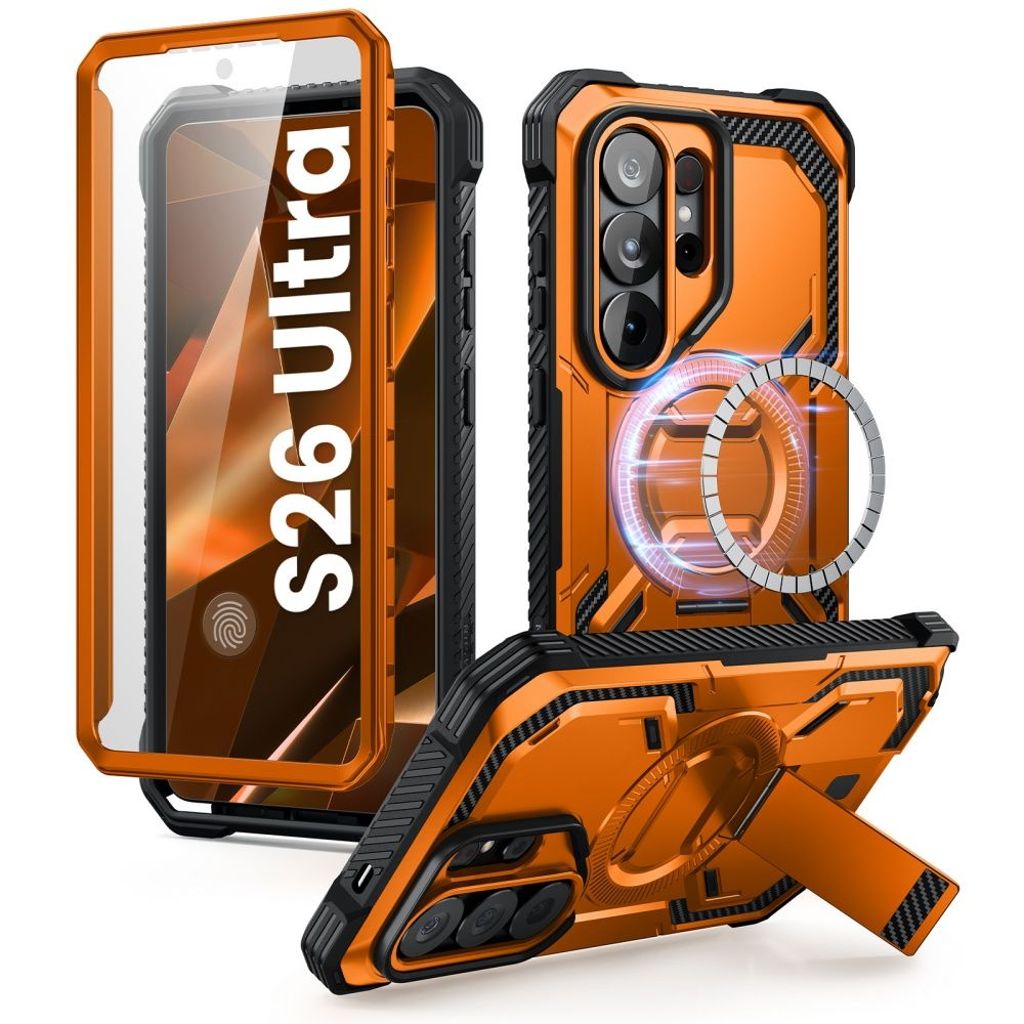Supcase ArmorBox MagSafe Skal till Samsung Galaxy S26 Ultra - Orange/Svart