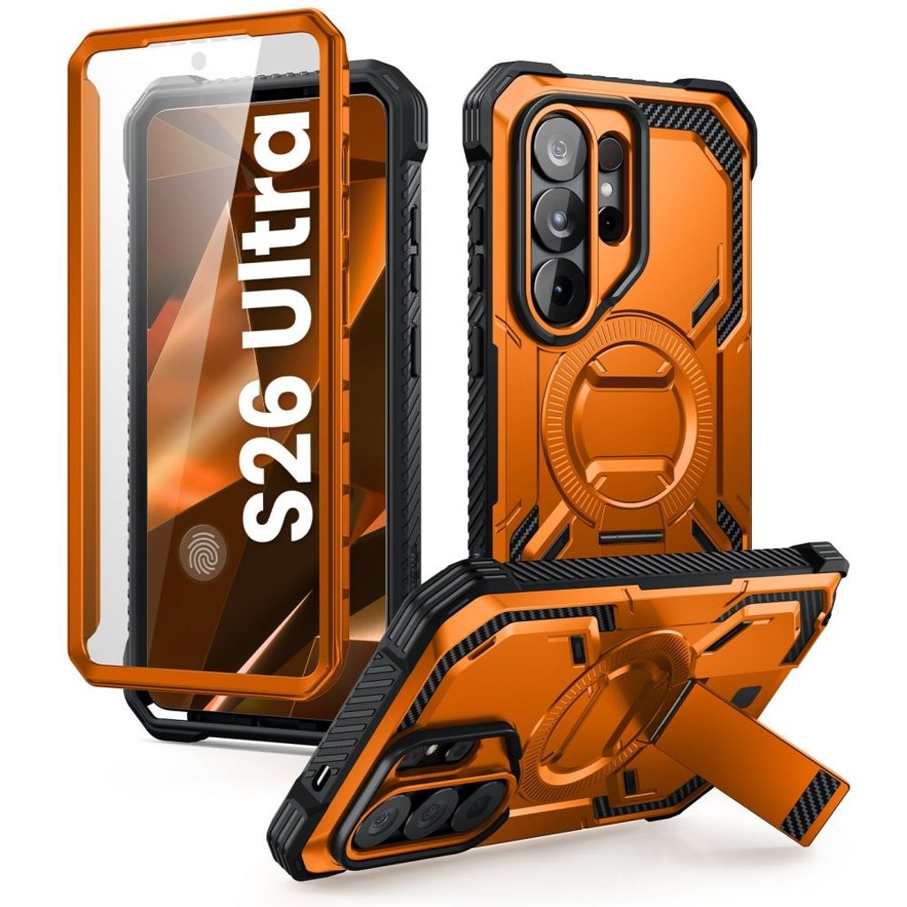 Supcase ArmorBox MagSafe Skal till Samsung Galaxy S26 Ultra - Orange/Svart