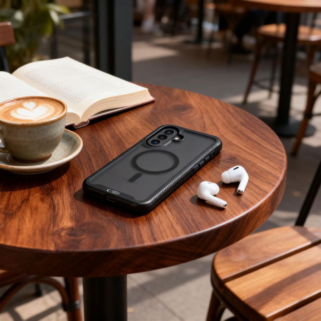 Tech-Protect Defense MagSafe Cover til Samsung Galaxy A57 5G  - Sort