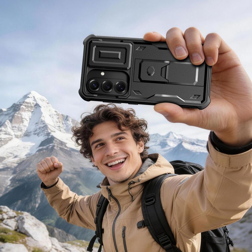 Tech-Protect Kevlar Cam+ Skal till Samsung Galaxy S26 - Svart