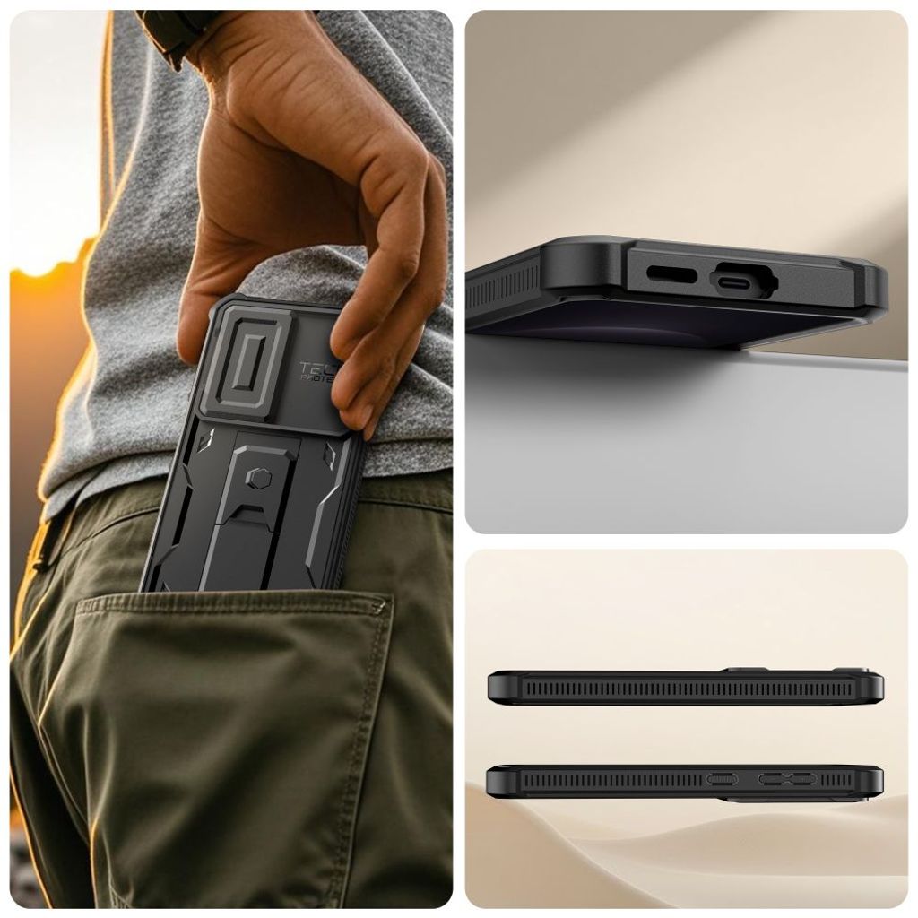 Tech-Protect Kevlar Cam+ Skal till Samsung Galaxy S26 - Svart