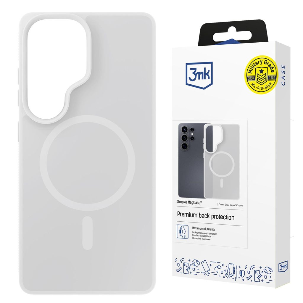 3mk Smoke MagSafe Skal till Samsung Galaxy S26 Ultra - Vit