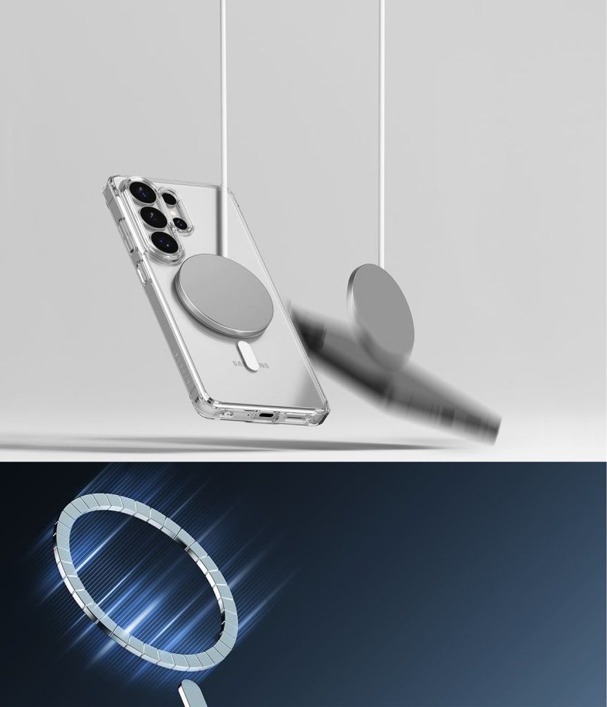 Ringke Fusion MagSafe Skal till Samsung Galaxy S26 Ultra - Transparent