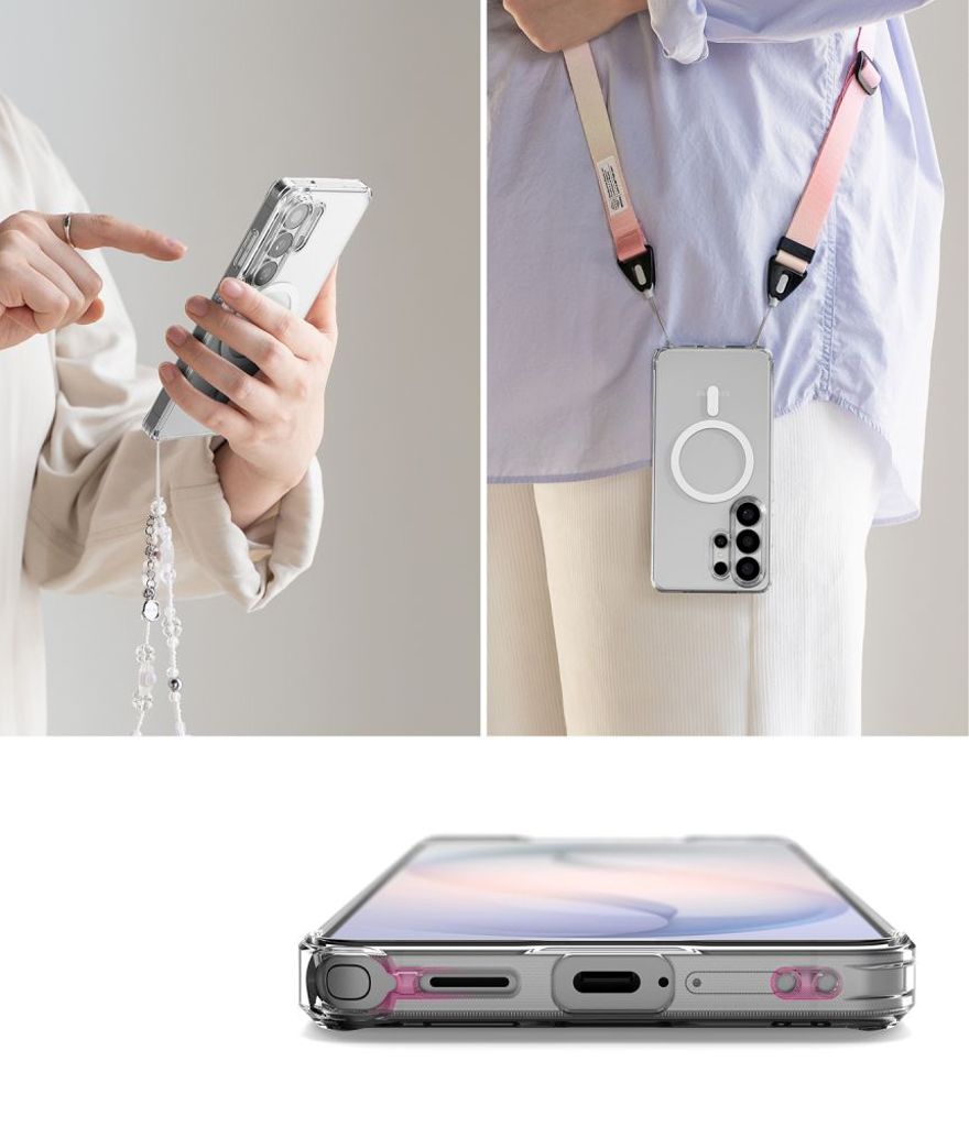 Ringke Fusion MagSafe Skal till Samsung Galaxy S26 Ultra - Transparent