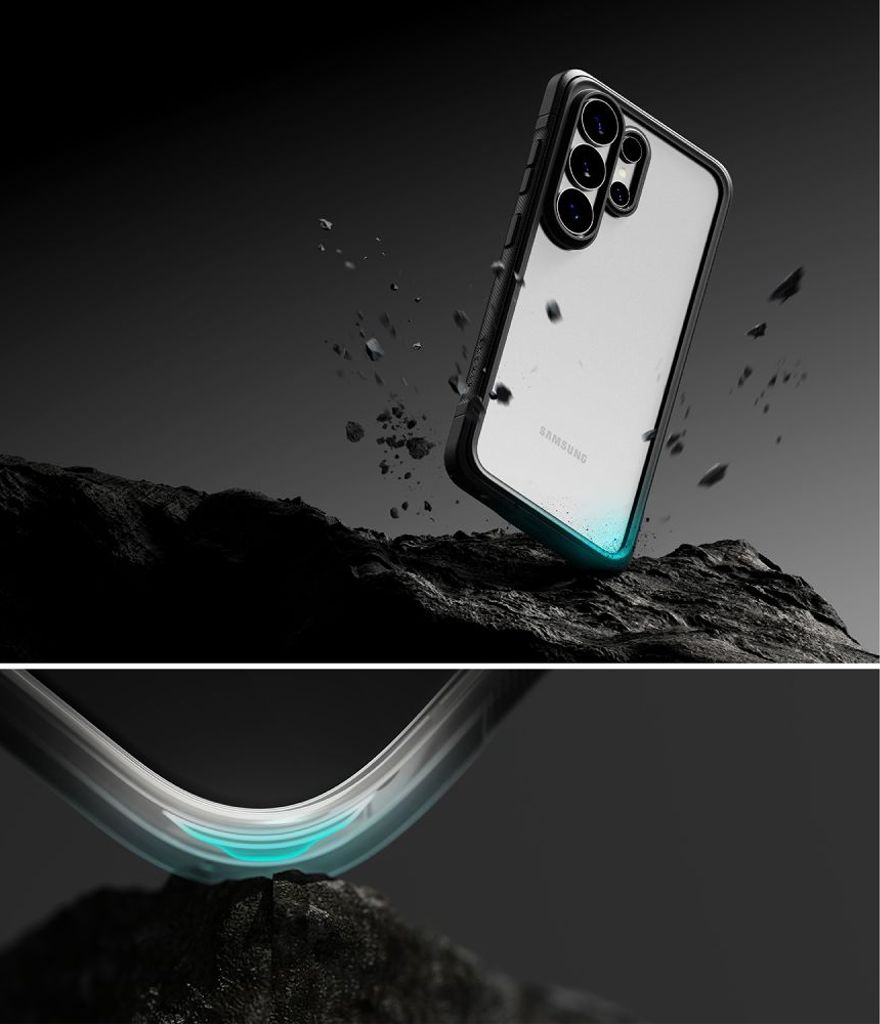 Ringke Fusion Bold Kuori Samsung Galaxy S26 Ultra - Läpinäkyvä musta