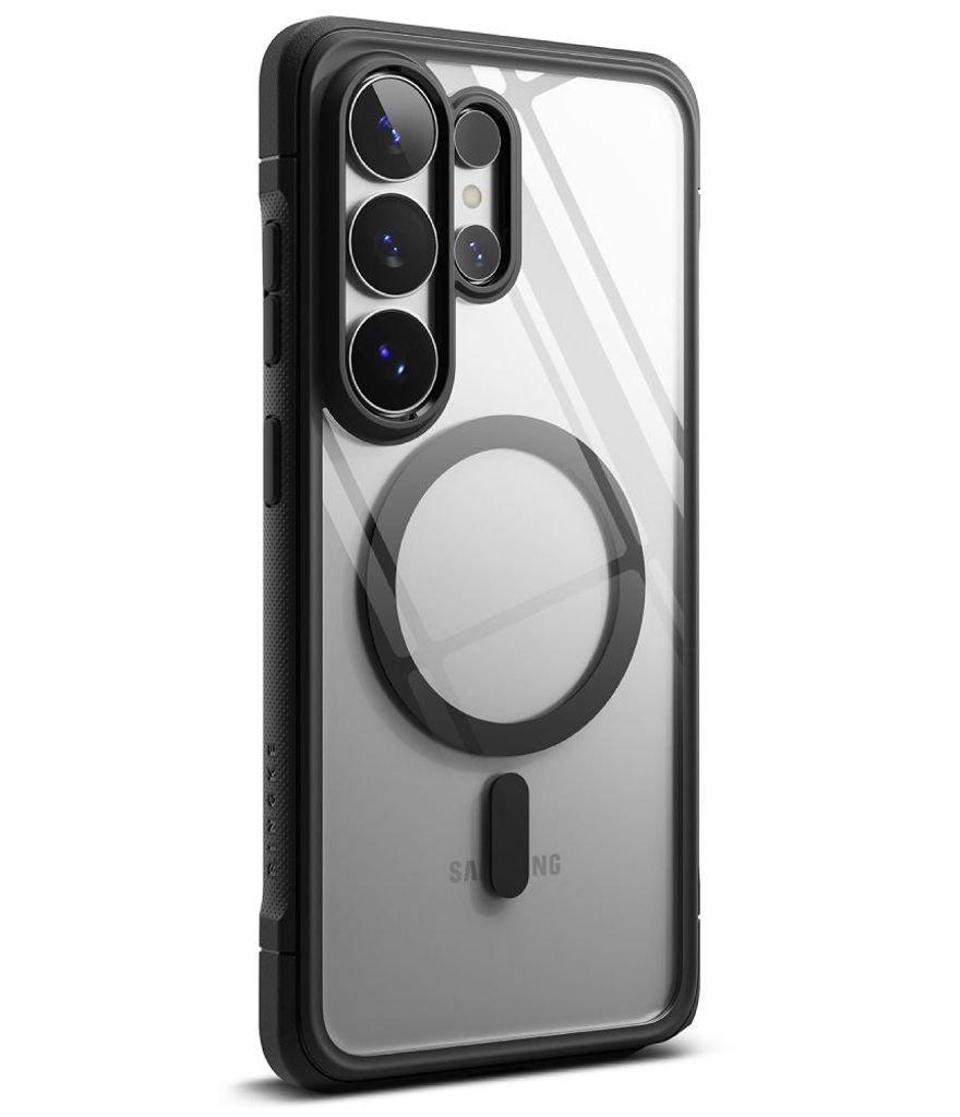 Ringke Fusion Bold MagSafe Skal till Samsung Galaxy S26 Ultra - Transparent Svart
