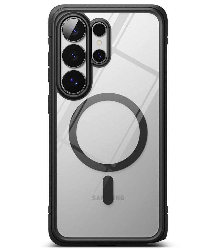 Ringke Fusion Bold MagSafe Skal till Samsung Galaxy S26 Ultra - Transparent Svart