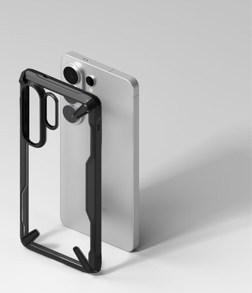 Ringke Fusion X Kuori Samsung Galaxy S26 Ultra - Läpinäkyvä musta