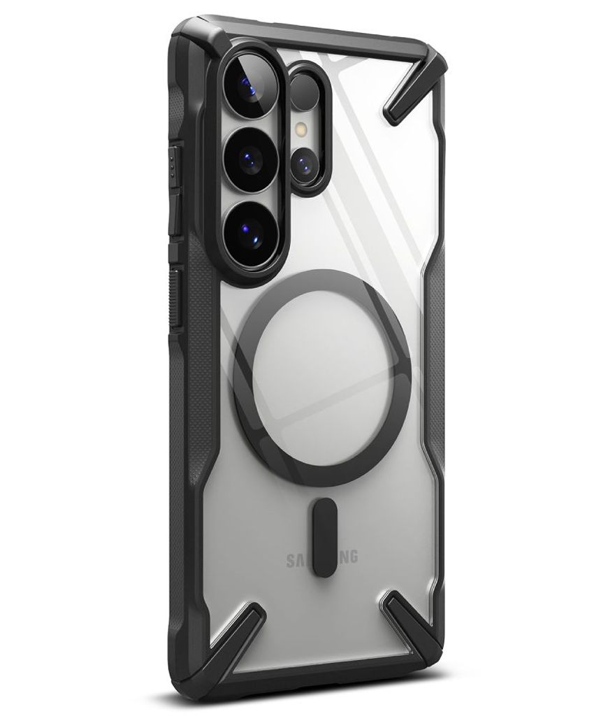 Ringke Fusion MagSafe Skal till Samsung Galaxy S26 Ultra - Transparent Svart