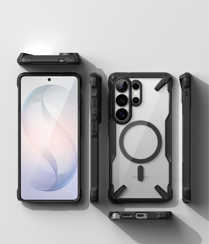 Ringke Fusion MagSafe Skal till Samsung Galaxy S26 Ultra - Transparent Svart