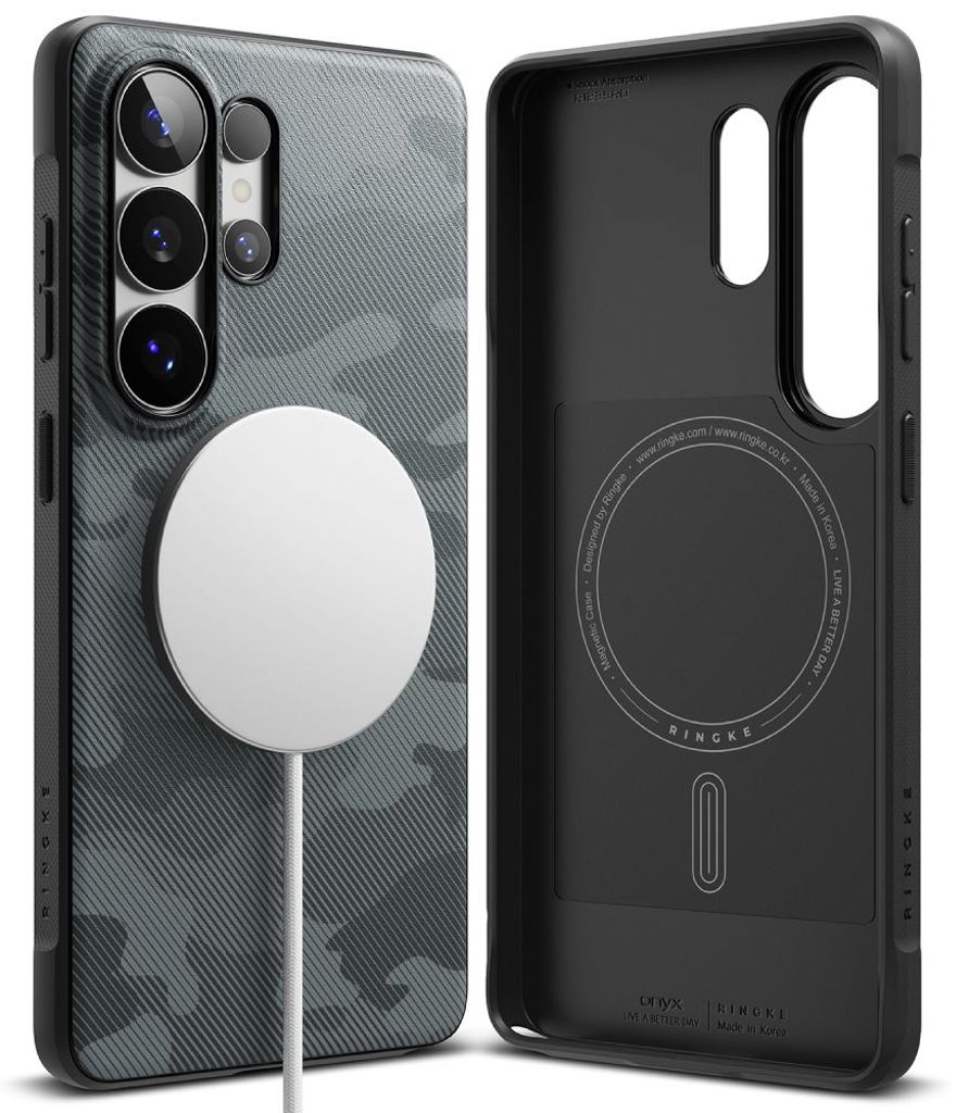 Ringke Onyx Magsafe Deksel til Samsung Galaxy S26 Ultra - Svart/Grå