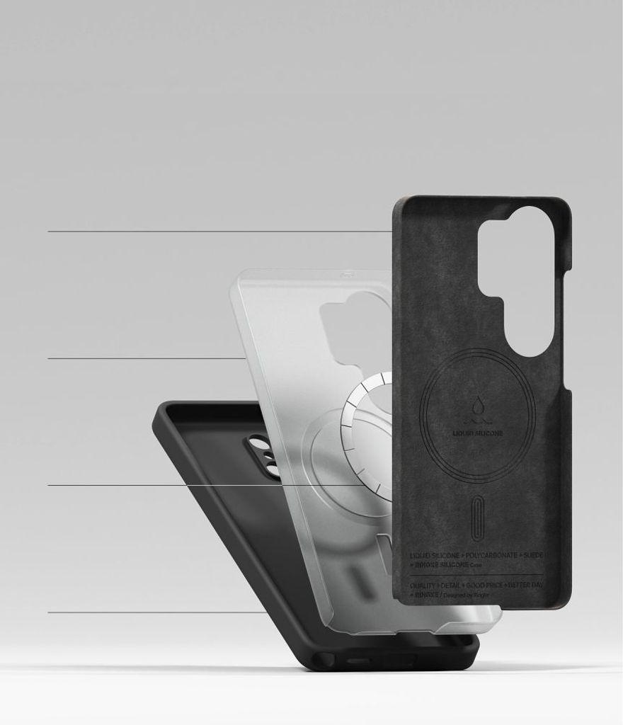 Ringke Silicone MagSafe Skal till Samsung Galaxy S26 Ultra - Svart